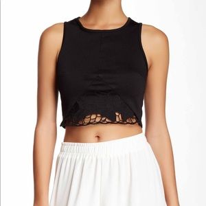 Black crop top